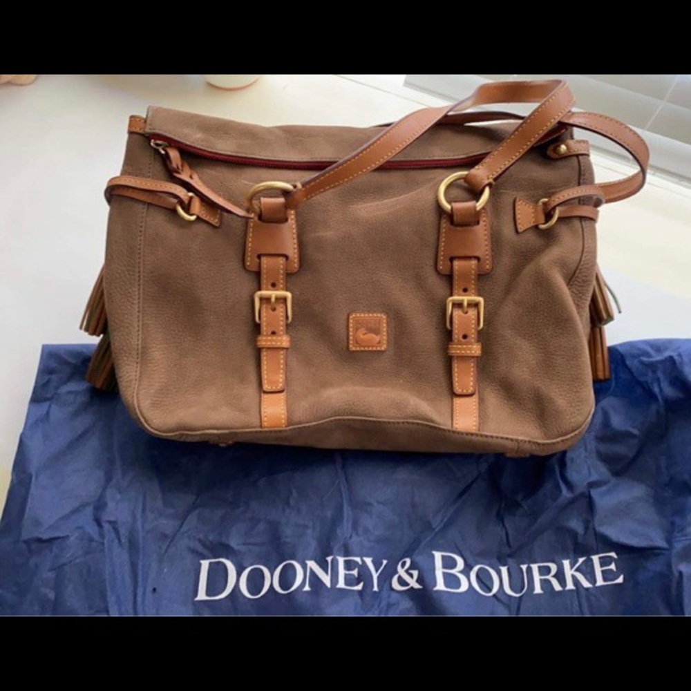 Brand New Limited Dooney and Bourke Suede Handbag - Picture 3 of 9